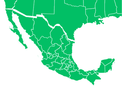 Mapa de cobertura Autotransportes JOSAR